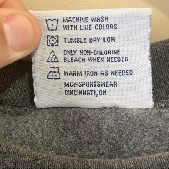 Vintage M&C Sport Crewneck Golf Sweater Sweatshirt XXL Gray Embroidered 1990’s - Picture 4 of 5